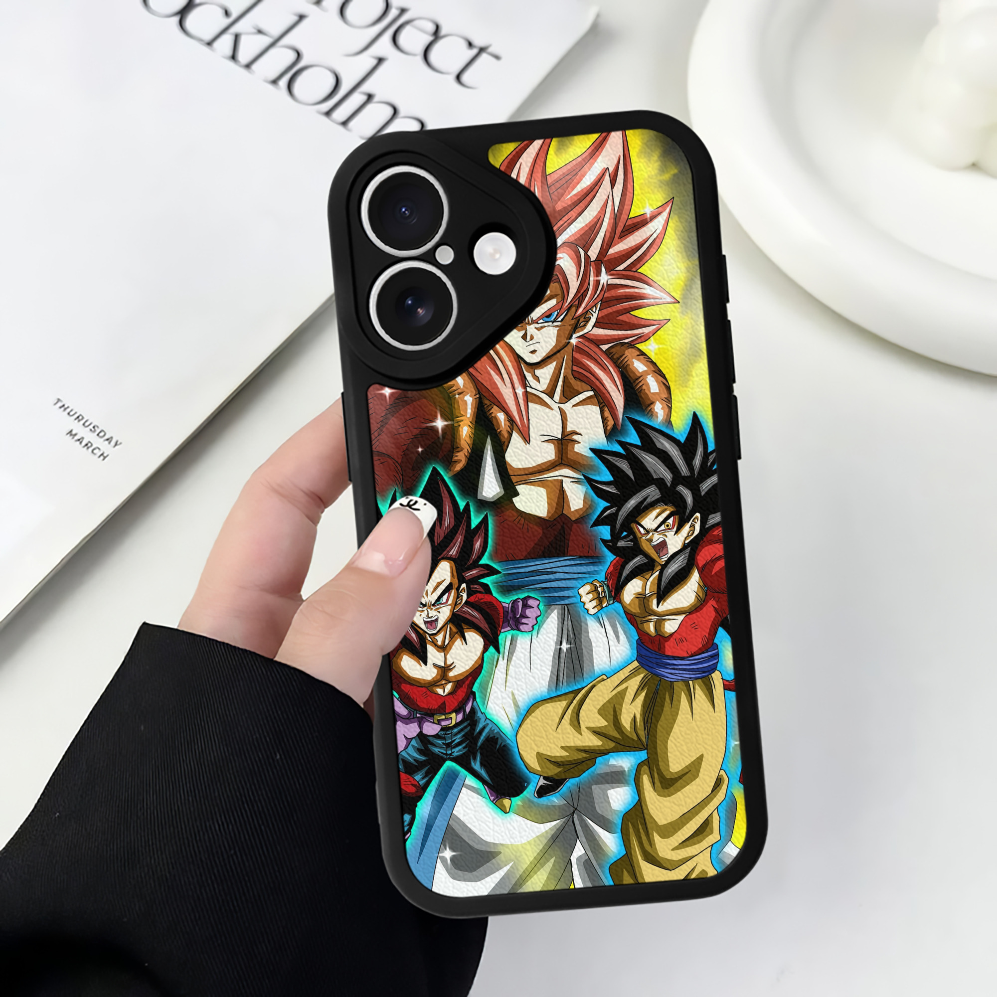 （画像用） ドラゴンボール DRAGON BALL 【iPhone 16シリーズ対応】シリコンスマホケース（レザー調） 材質：シリコン